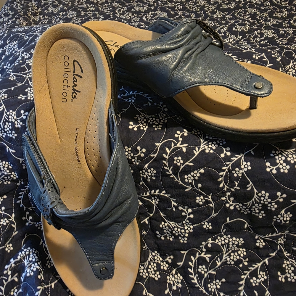 Clarks Collection Blue Sandals